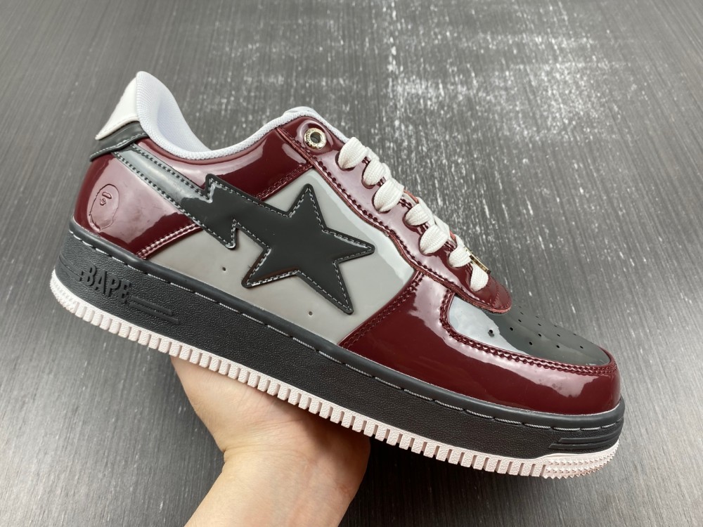 A Bathing Ape Bape Sta Nostalgic Burgundy Grey
