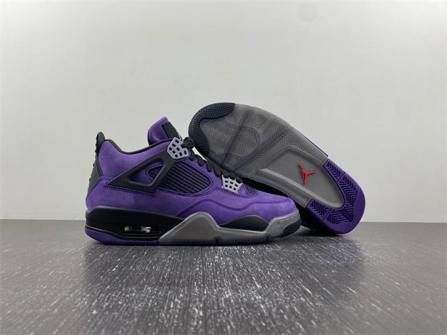 Jordan 4 Retro Travis Scott Purple  766296 LN4