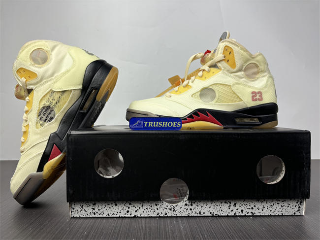 Jordan5 Off-White Sail DH8565-100